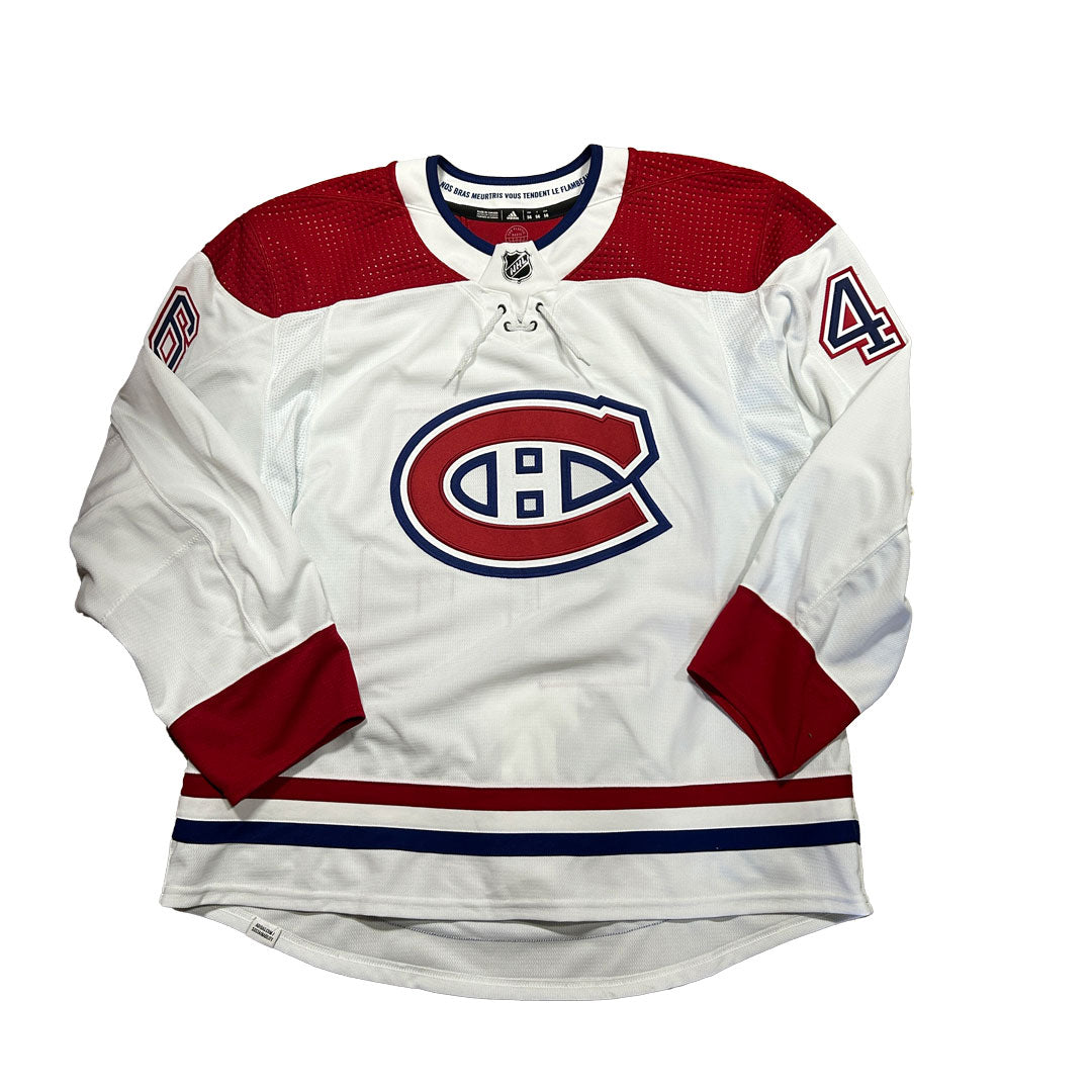 NHL - Montreal Canadiens Used Adidas Game Jersey (White)